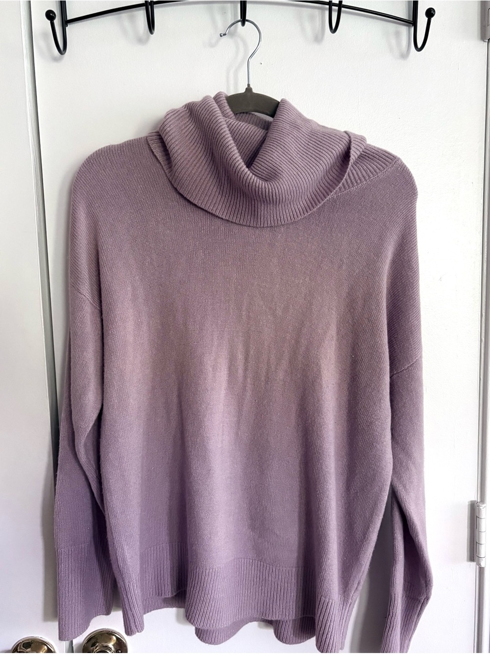 Grace Lavender Cowl Neck Sweater - Women